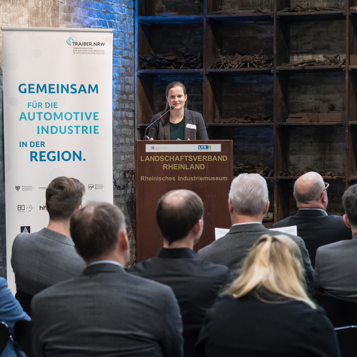 Veröffentlichung der Regionalen Transformationsstrategie 1.0 - Anne Gebuhr, automotiveland.nrw; Bild: Gunnar Bäldle